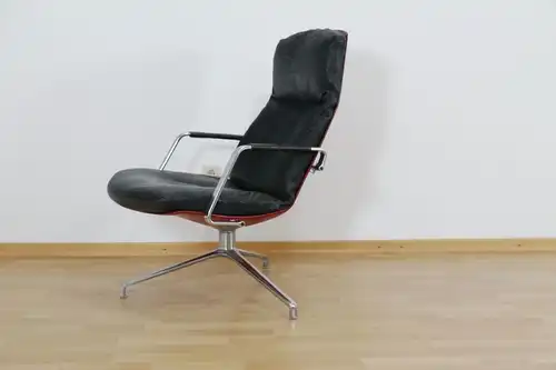 Highback Sessel, Loungechair Preben Fabricius für Knoll FK 86 60er Jahre