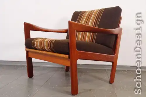 Teak Sessel Easychair Illum WIKKELSØ für EILERSEN  Mid Century Vintage 60er 70er