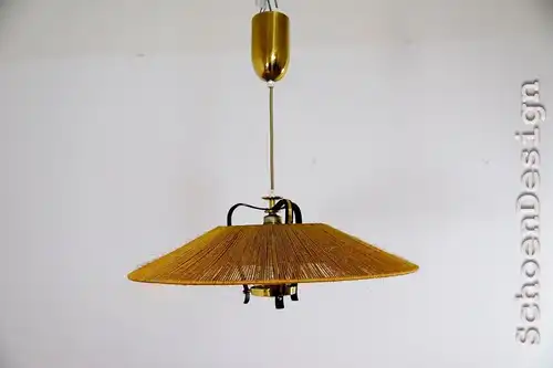 Vintage Hängelampe Pendelleuchte Kordellampe Danish Design Mid Century 60er 70er