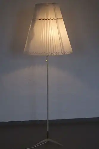 Deutsche Vintage Bodenlampe Stehleuchte Krähenfuß Plissee Mid Century 50er 60er
