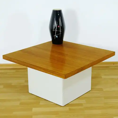 60er Jahre Design Couchtisch Coffee Table von COR Lübke Nussbaum Vintage 70er