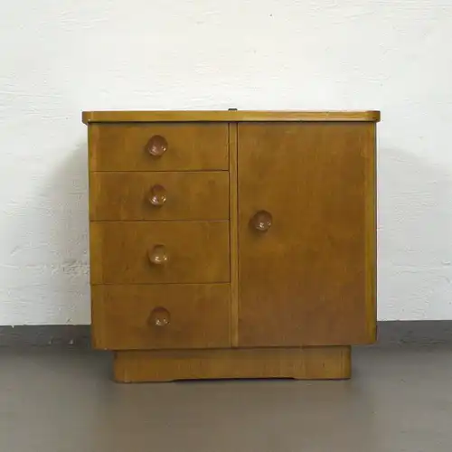 Nachttisch Kommode Chest Cabinet Nightstand Vintage kl. Schrank 40er 50er  #1