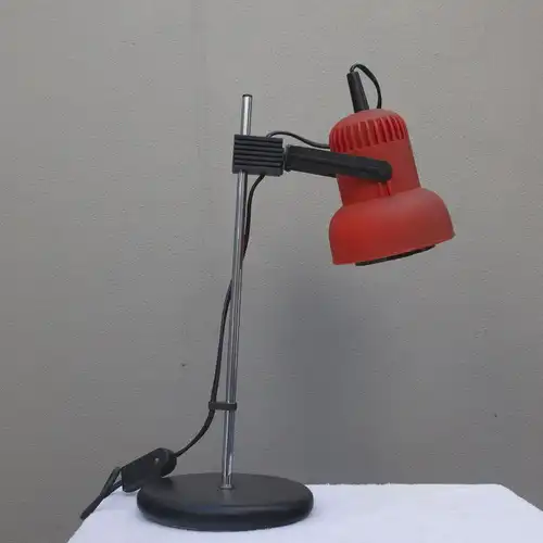 Mid Century BRILLIANT Tischlampe Pop Art Ära Orange Vintage Lampe 60er 70er