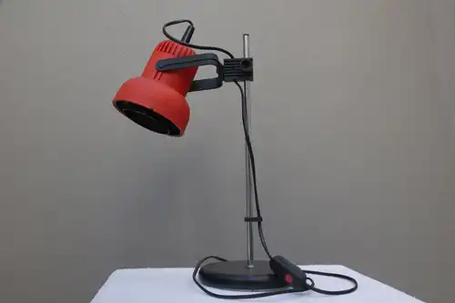 Mid Century BRILLIANT Tischlampe Pop Art Ära Orange Vintage Lampe 60er 70er