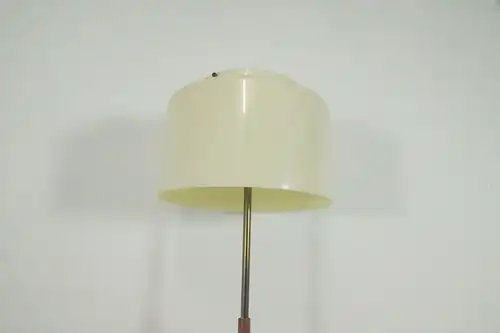 VINTAGE STEHLAMPE VON HUSTADT LEUCHTEN NUSSBAUM PLASTIK 2x E27 LAMPE Ende 50er