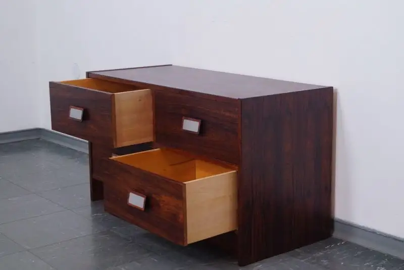Vintage Flur Kommode 4 Schübe Rosewood Midcentury Danish Design TV Kommode 60er 1
