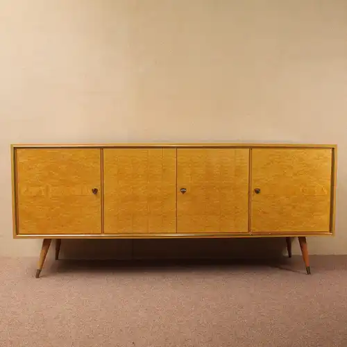 Vintage SIDEBOARD Buffet Schweizer Birnbaum Vintage Schrank 50er, 60er Jahre