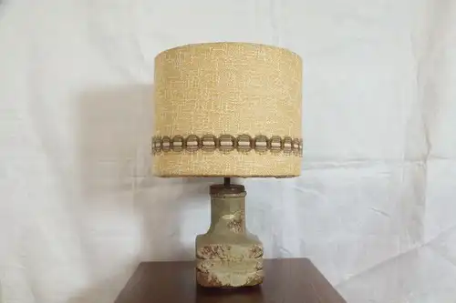 Mid Century Facette Kreutz Keramik Tischlampe Vintage Lampe 4-eckig | 1960er
