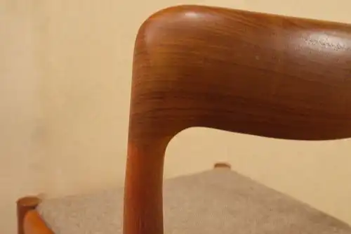 Mid Century Teak Polsterstuhl Stuhl H.W. Klein für Bramin, Denmark. 60er Jahre