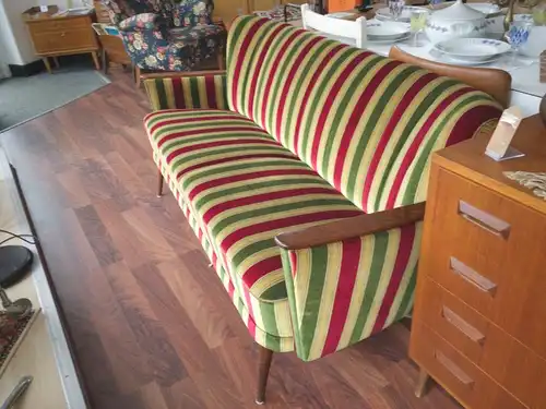 Vintage Sofa Cocktailsofa Clubsofa Polsterung & Stoff neu | 50er