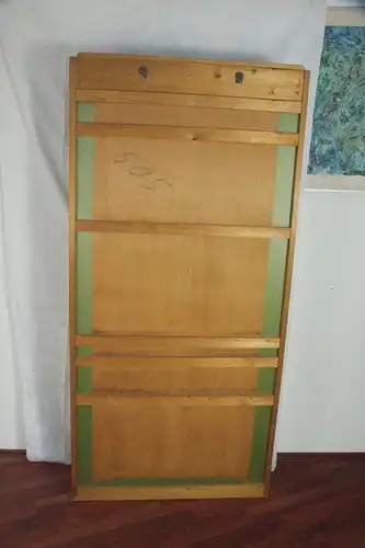 Vintage Garderobe Standgarderobe Grün wie Veralux 50er 60er Jahre mit Spiegel