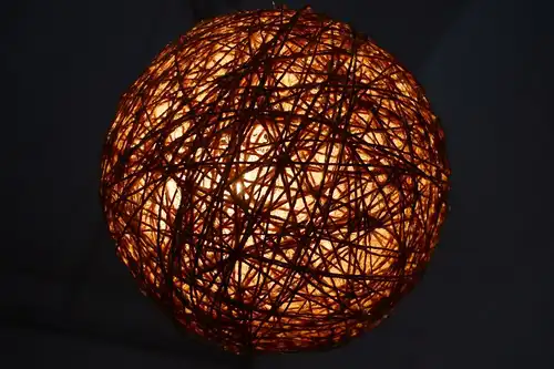 Kult Kordellampe Ball Kugel Schweden Lampe Danish Design 60er 70er Jahre