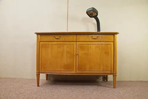 Kirschbaum sideboard anrichte schrank echtholz furnier schubladen 50er Jahre