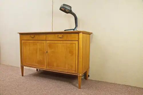 Kirschbaum sideboard anrichte schrank echtholz furnier schubladen 50er Jahre