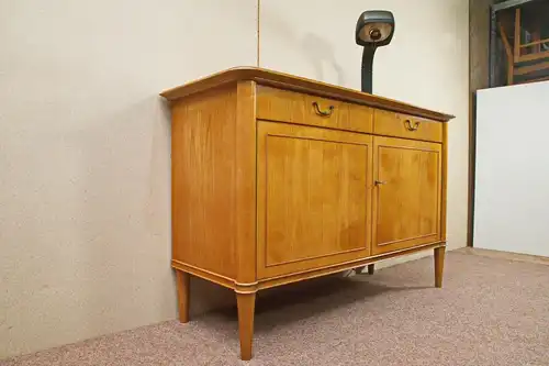 Kirschbaum sideboard anrichte schrank echtholz furnier schubladen 50er Jahre