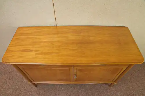 Kirschbaum sideboard anrichte schrank echtholz furnier schubladen 50er Jahre