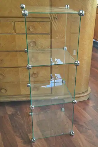 Glasregal würfel optik midcentury deko regal aus glas steckbar variabel 60er