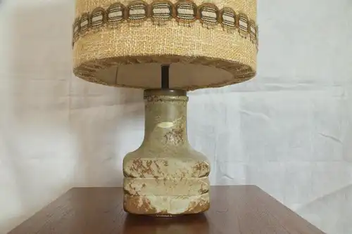 Kreutz keramik cari zalloni  "facette" tischlampe keramikfuß keramik lampe 60er