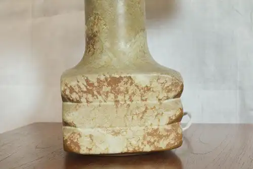 Kreutz keramik cari zalloni  "facette" tischlampe keramikfuß keramik lampe 60er