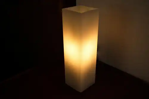 Doria leuchten midcentury lampe wandlampe weiss designlampe glassäule 60er jahre