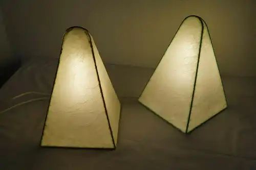 Fritz wauer für goldkant cocoon lampe castiglioni stil pyramide form 60er jahre
