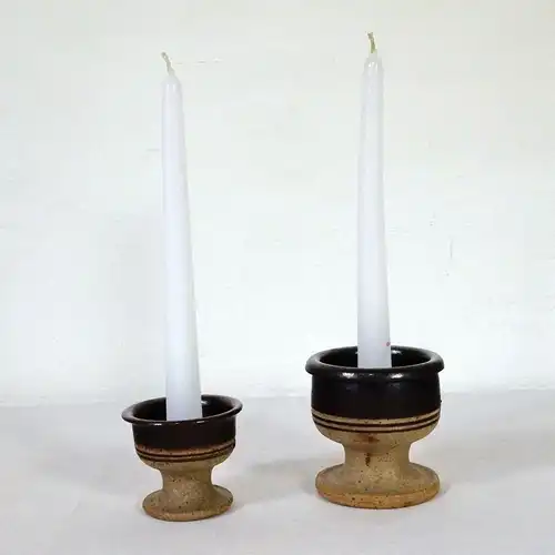 2 Kerzenleuchter Kerzenständer von TUE POULSEN für TUE KERAMIK Denmark 60er