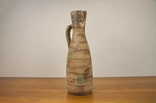 Jasba keramik 60er jahre keramikvase tischvase fat lava krugvase vase mit henkel