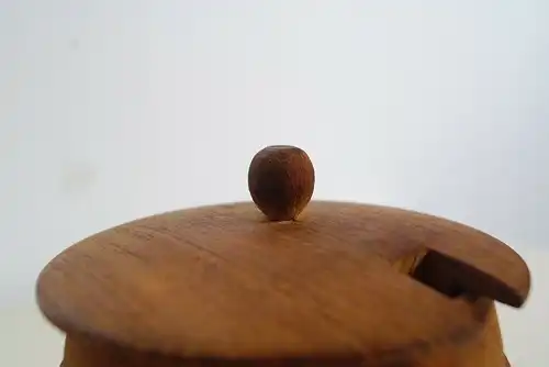 Teak fässchen faß mit glas senf honig marmelade wohl dänemark midcentury 60er