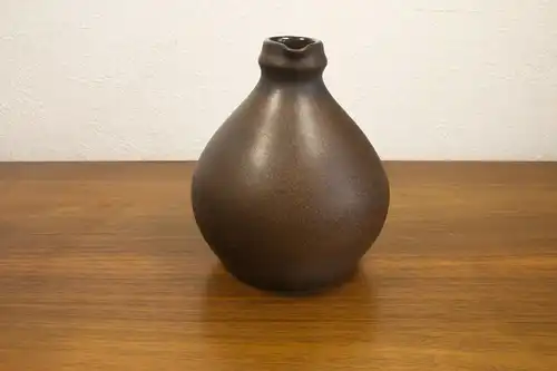 Midcentury vase 60er keramikvase braune keramik 203/15 handarbeit JLK danish