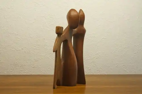 Teak figurengruppe teakholz skulptur danish design l desire dominica 60er 70er