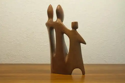 Teak figurengruppe teakholz skulptur danish design l desire dominica 60er 70er