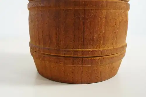 Teak fässchen faß mit glas senf honig marmelade wohl dänemark midcentury 60er