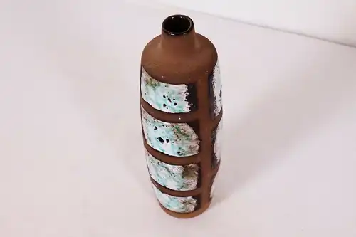 Design keramikvase im dänischen stil handbemalt strehla keramik vase 1111 60er