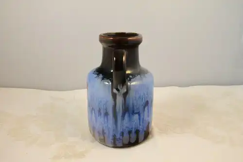 Scheurich vase keramikvase krugvase 414-16 germany blauer verlauf 60er 70er