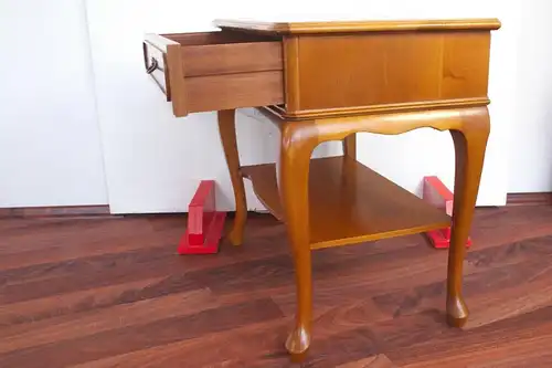 Vintage Tisch Kommode mit Schublade Nachtkommode Nachttisch 60er Jahre Ablage #1