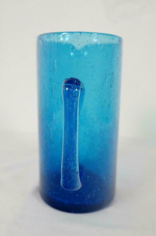 Glaskrug Krug Karaffe Blaues Glas Lufteinschlusse Danish Design 60er Jahre Nr 273917453675 Oldthing Gedeckter Tisch