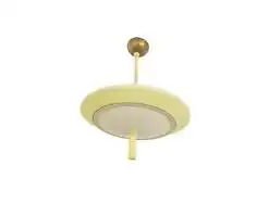 Schlafzimmerlampe hängelampe mit quaste rund mit dekor vintage lampe 50er jahre