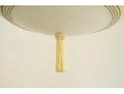 Schlafzimmerlampe hängelampe mit quaste rund mit dekor vintage lampe 50er jahre
