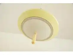Schlafzimmerlampe hängelampe mit quaste rund mit dekor vintage lampe 50er jahre