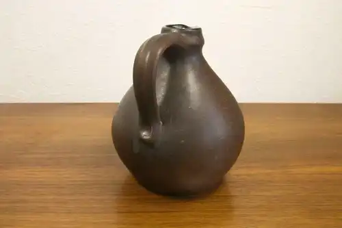 Midcentury keramikvase vase braune keramik 203/15 handarbeit JLK danish 60er