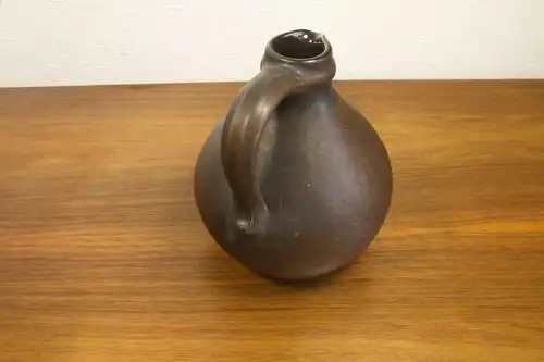 Midcentury keramikvase vase braune keramik 203/15 handarbeit JLK danish 60er