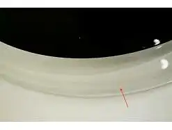 Lampenschirm Murano Glas Ø 60 cm für Hängelampe Schwarz klar innen Weiss 60er