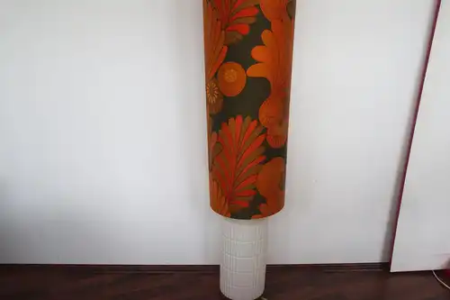 XL Bodenlampe Stehlampe Leuchte Pop Art Ära Rot & Orange 2x E27 60er 70er Jahre