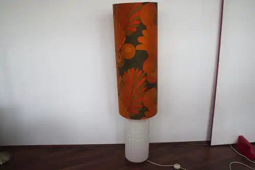 XL Bodenlampe Stehlampe Leuchte Pop Art Ära Rot & Orange 2x E27 60er 70er Jahre