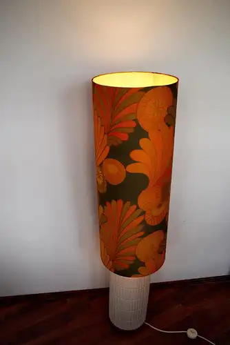 XL Bodenlampe Stehlampe Leuchte Pop Art Ära Rot & Orange 2x E27 60er 70er Jahre