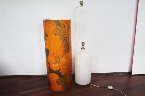 XL Bodenlampe Stehlampe Leuchte Pop Art Ära Rot & Orange 2x E27 60er 70er Jahre