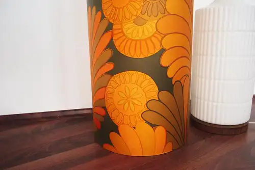 XL Bodenlampe Stehlampe Leuchte Pop Art Ära Rot & Orange 2x E27 60er 70er Jahre