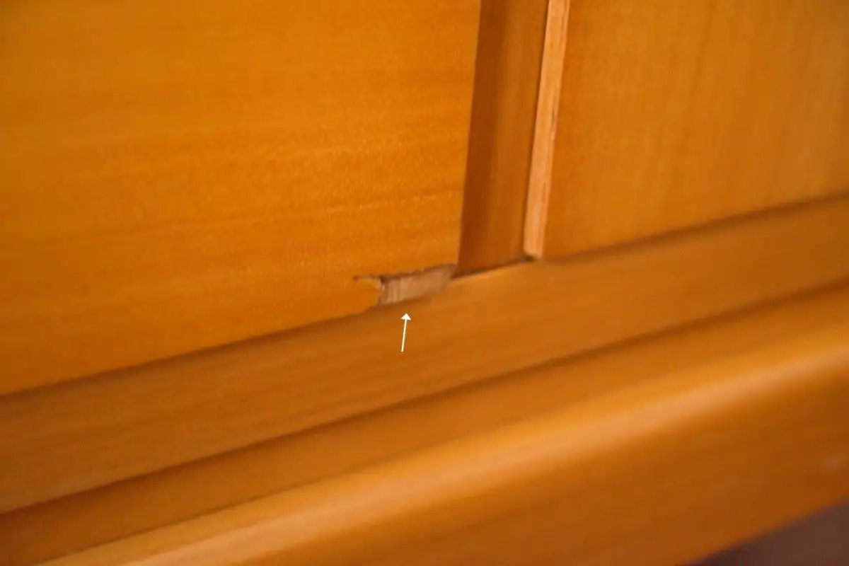 Vintage Kirschbaum Schrank Highboard Stil von Walter Knoll Bar Fach 50er Jahre 10