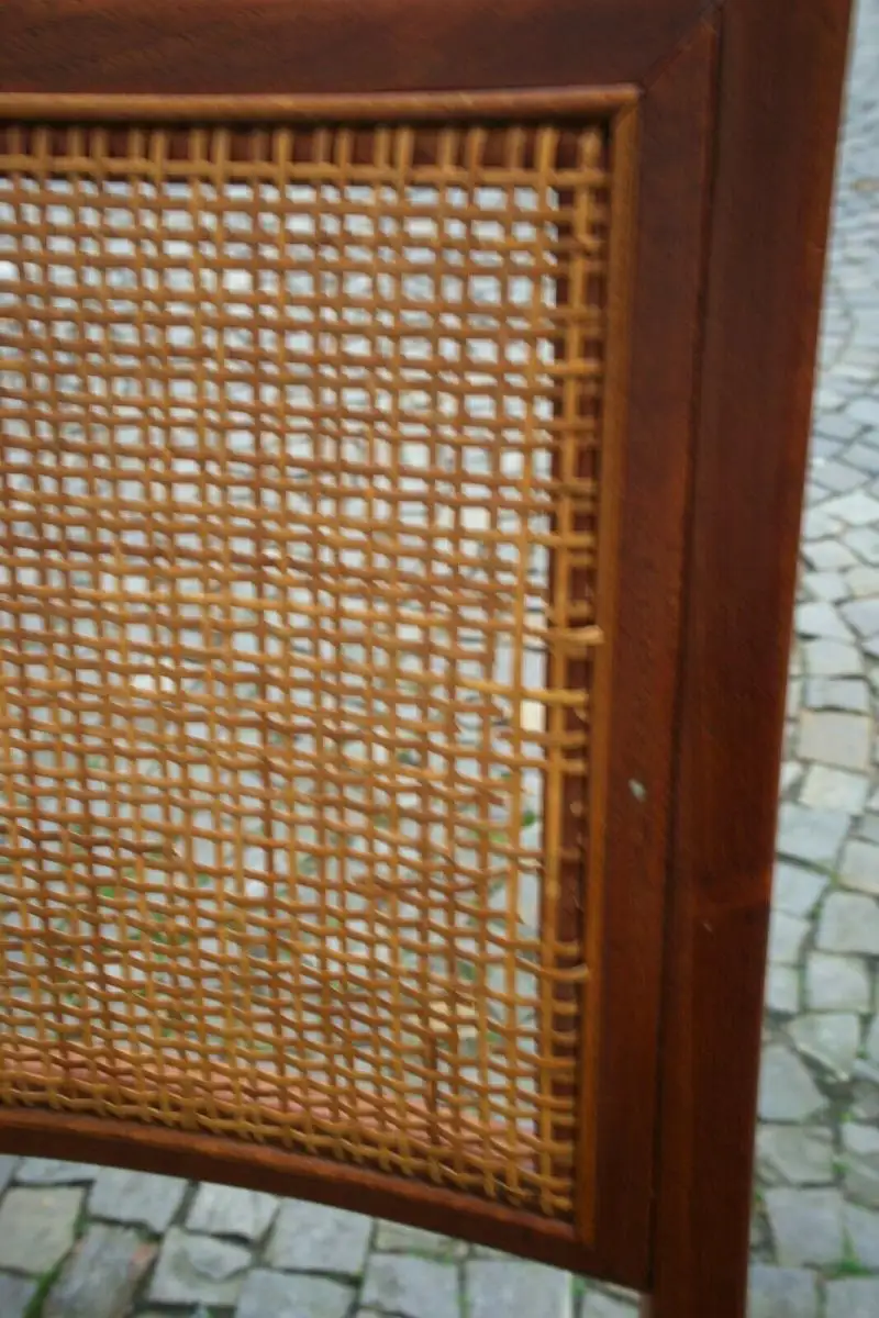 Teak Esszimmer Stuhl mit Geflecht aus Schweden Midcentury 60er Jahre | 2 Stück 6