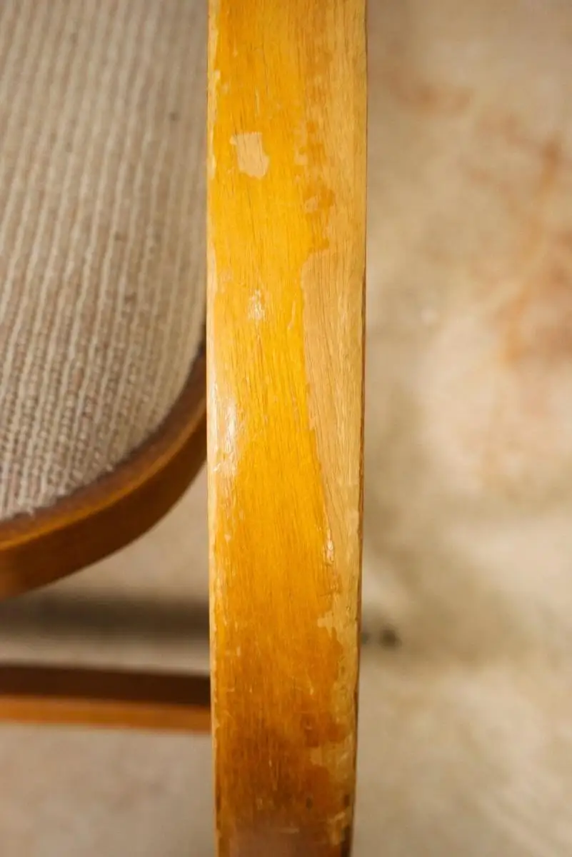 Vintage Schaukelstuhl, gebogenes Holz, im Stil von Thonet | 60er Jahre 8